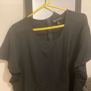 Black fitted dress shirt